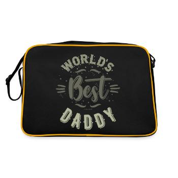 World's Best Daddy - Retro Bag - black/gold - Back