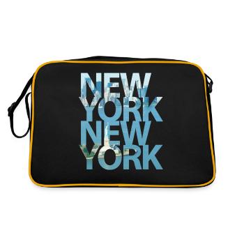 New York, New York - Sac Retro - noir/or - Dos