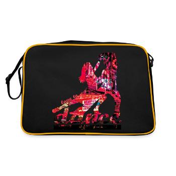 l'amour de la danse - Sac Retro - noir/or - Dos