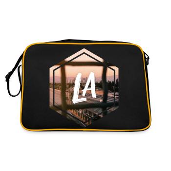 LA - Retro Bag - black/gold - Back