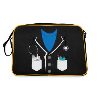 Docteur - Sac Retro - noir/or - Dos