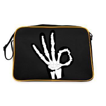 OK les os - Sac Retro - noir/or - Dos