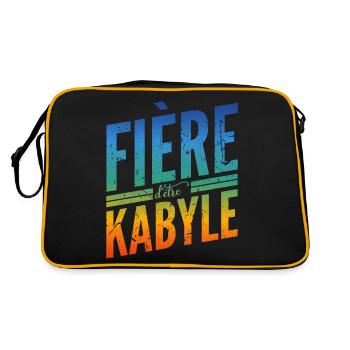 Fière d'être Kabyle - Sac Retro - noir/or - Dos
