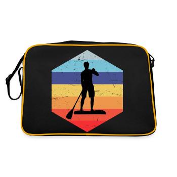 Sup Standup Paddle Paddle Garçons - Sac Retro - noir/or - Dos