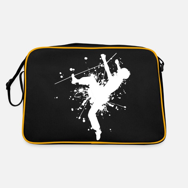 Damen Bouldern Klettern Boulder Bouldering - Retro Tasche - Schwarz/Gold