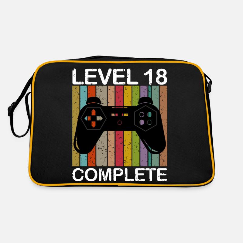 Level 18 Complete - 18. Geburtstag Gamer Retro Tasche