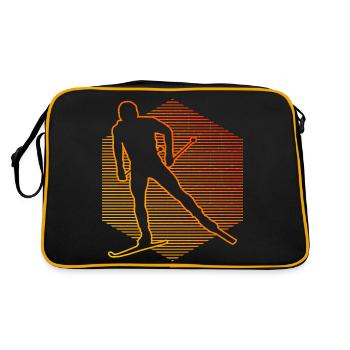 Ski de fond Classique Ski de fond Ski de fond Patinage - Sac Retro - noir/or - Dos