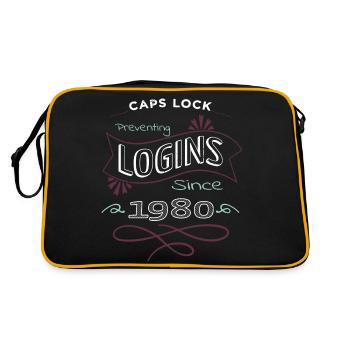 fathersday christmas carols birthday present idea - Retro Bag - black/gold - Back