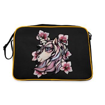 Unicorn Orchids - Retro Bag - black/gold - Back