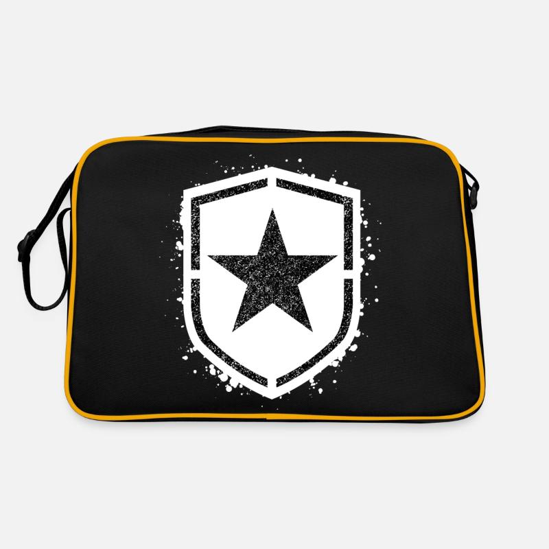Sponge stencil Star inside shild Retro Bag