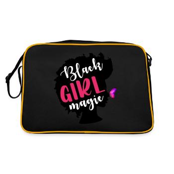 Black Girl Magic Black Woman Black Lives Matter - Retro Bag - black/gold - Back