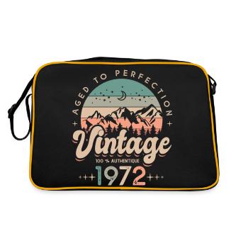 1972 Vintage anniversary 51 years - Retro Bag - black/gold - Back