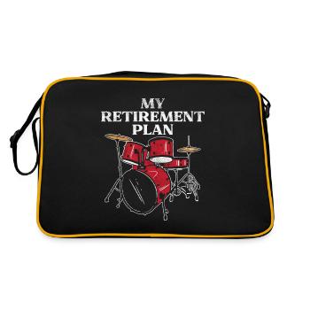 Batteur - Sac Retro - noir/or - Dos