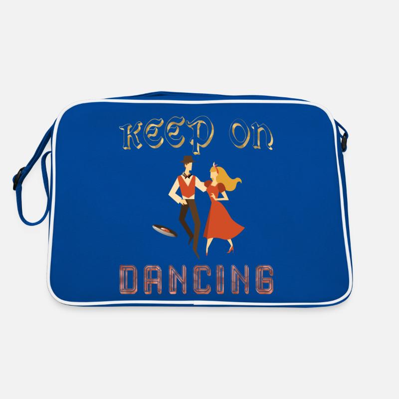 Keep on dancing, continuez à danser, danseur vinyl Sac Retro