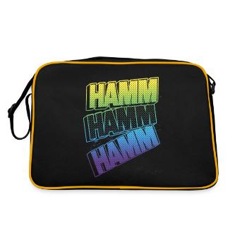 Hamm Allemagne City Font Skyline Accueil - Sac Retro - noir/or - Dos