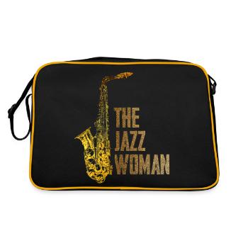 Femme de jazz - Sac Retro - noir/or - Dos