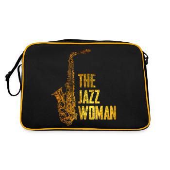 Femme de jazz - Sac Retro - noir/or - Dos