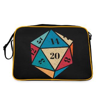 RPG RPG jeux de rôle sur table jeu de rôle de joueur - Sac Retro - noir/or - Dos