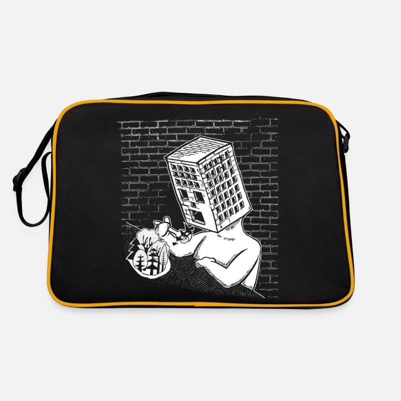 Abholzung - deforestation Retro Tasche