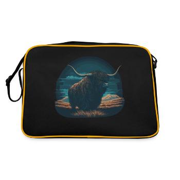 Yak poilu - Sac Retro - noir/or - Dos