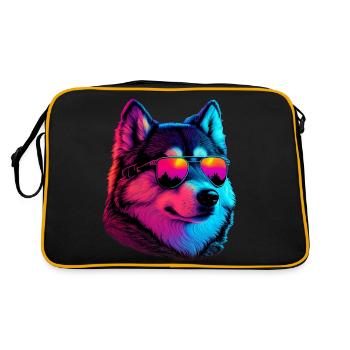 Malamute d’Alaska Chiens Malamutes d’Alaska - Sac Retro - noir/or - Dos