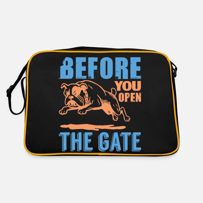 BEVOR SIE DAS TOR ÖFFNEN Retro Tasche