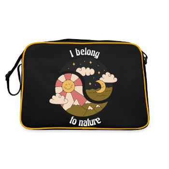 J’appartiens à Nature Retro Nature Designs - Sac Retro - noir/or - Dos