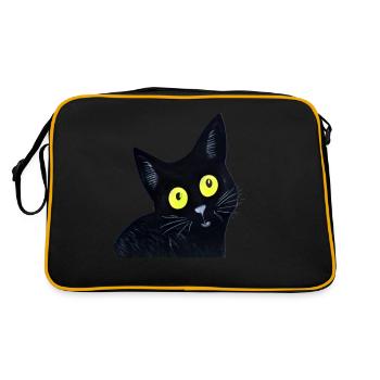CHAT MIGNON - Sac Retro - noir/or - Dos