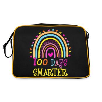 100 Tage, um Ihre Intelligenz zu steigern: Werden Sie intelligenter - Retro Tasche - Schwarz/Gold - Hinten