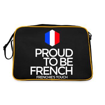 proud to be french cadeau - Sac Retro - noir/or - Dos