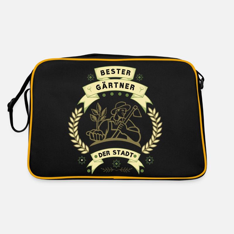 bester Gärtner der Stad Retro Tasche