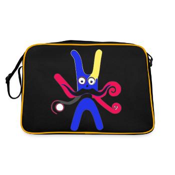 Iggy the Unreal Rabbit - Retro Bag - black/gold - Back