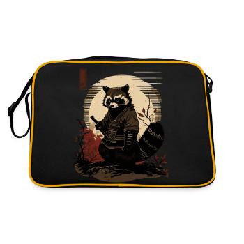 baka racoon 1 - Sac Retro - noir/or - Dos