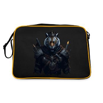 WIKINGER BERSERKER TIGER I VIKINGS - Retro Tasche - Schwarz/Gold - Hinten