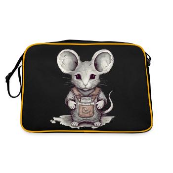 The Little Mouse - Retro Bag - black/gold - Back