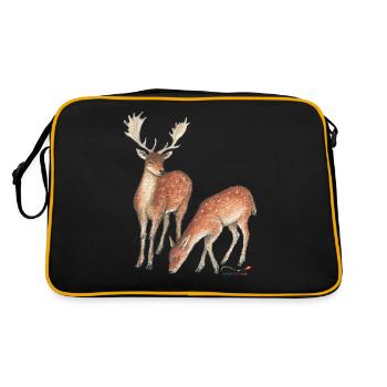 Daims et biche - Sac Retro - noir/or - Dos