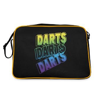 Fléchettes Jeu de fléchettes Joueurs de fléchettes - Sac Retro - noir/or - Dos