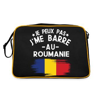 Je Peux Pas J'me Barre Au Roumanie Vacances - Sac Retro - noir/or - Dos