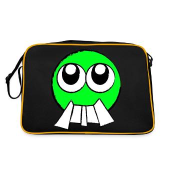 Face (color freely selectable) - Retro Bag - black/gold - Back