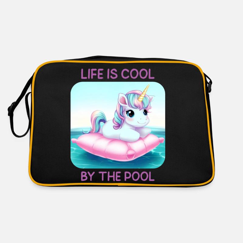 Unicorn In Pool Summer Bathing Holiday Gift Retro Bag