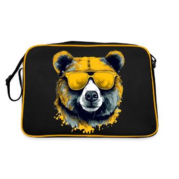 Arkor l'ours à lunettes - Sac Retro - noir/or - Dos