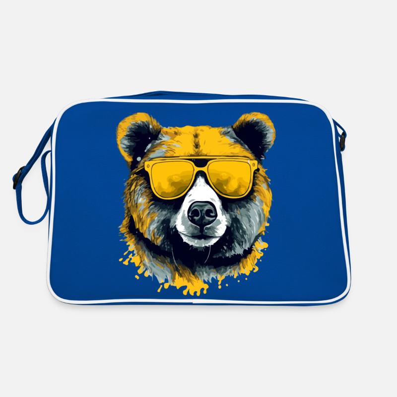 Arkor der Brillenbär Retro Tasche