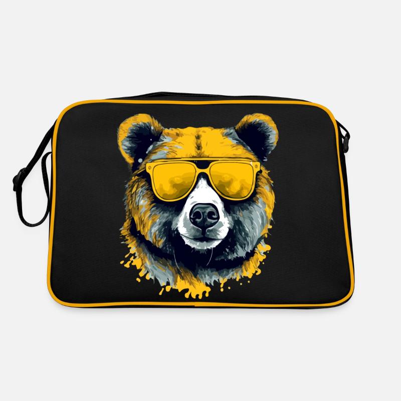 Arkor der Brillenbär Retro Tasche