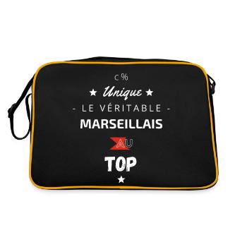 Le Véritable Marseillais au top - Sac Retro - noir/or - Dos