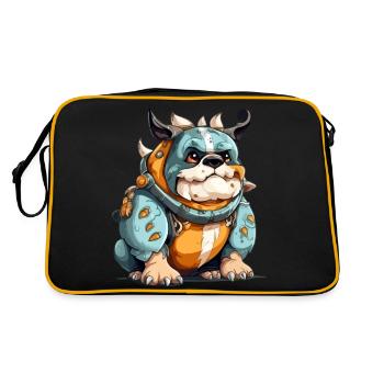 Brako der Streuer - Retro Tasche - Schwarz/Gold - Hinten