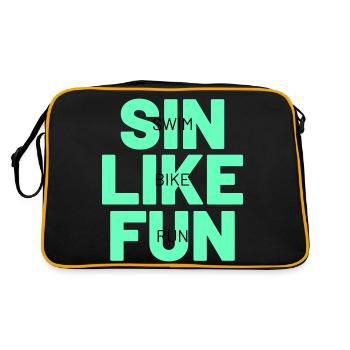TRIATHLON sin like fun - Retro Bag - black/gold - Back