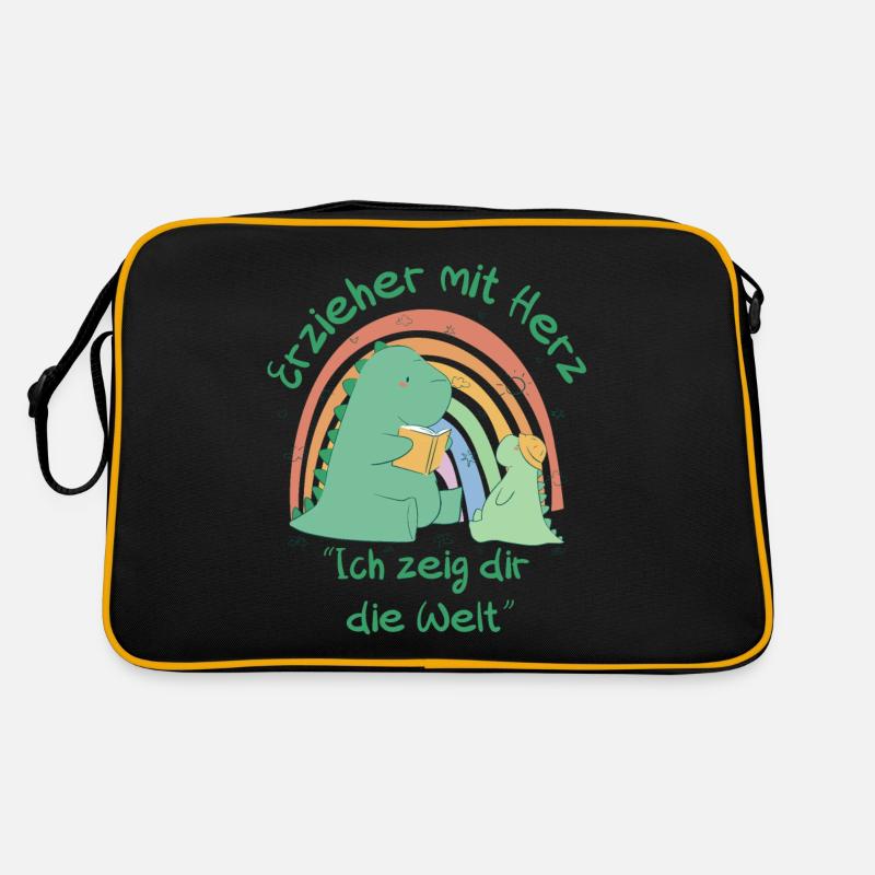 Erzieher mit Herz - Ich zeig dir die Welt Retro Tasche