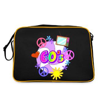 Les Années 60 - Sac Retro - noir/or - Dos