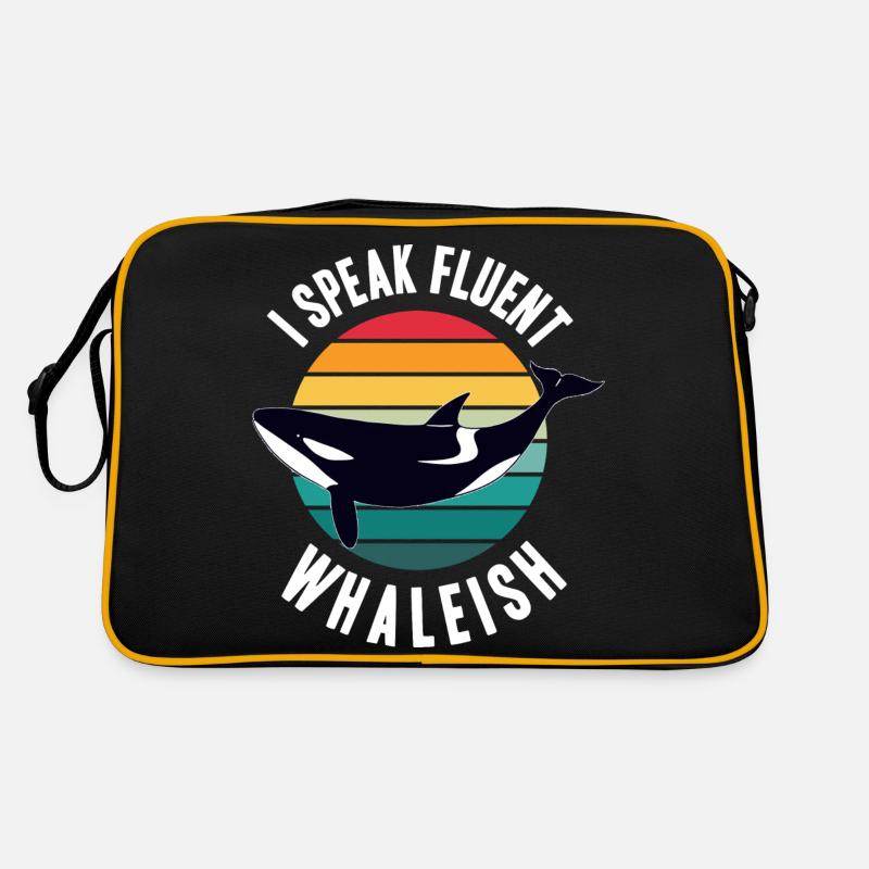 Wale beobachten Retro Tasche