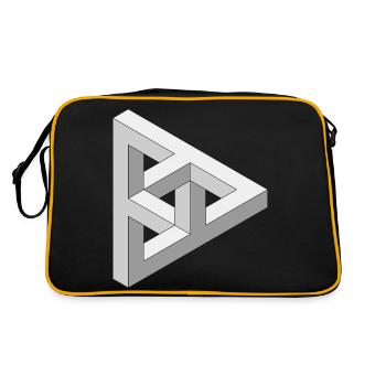 Impossible 3D Figure - Retro Bag - black/gold - Back